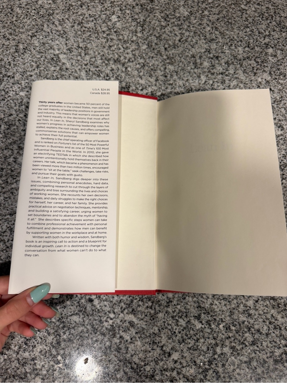 Lean In Hardcover Book - Picture 2 of 6